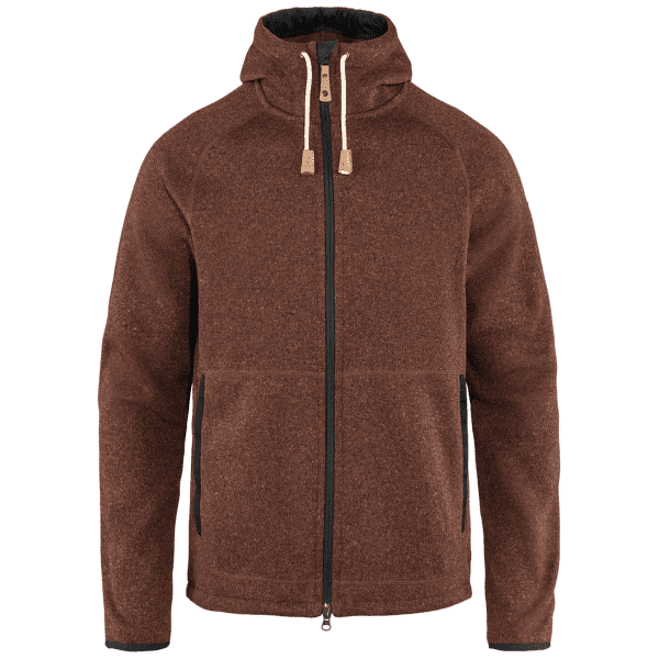 Mikina Fjällräven Ovik Fleece Hoodie Men Autumn Leaf