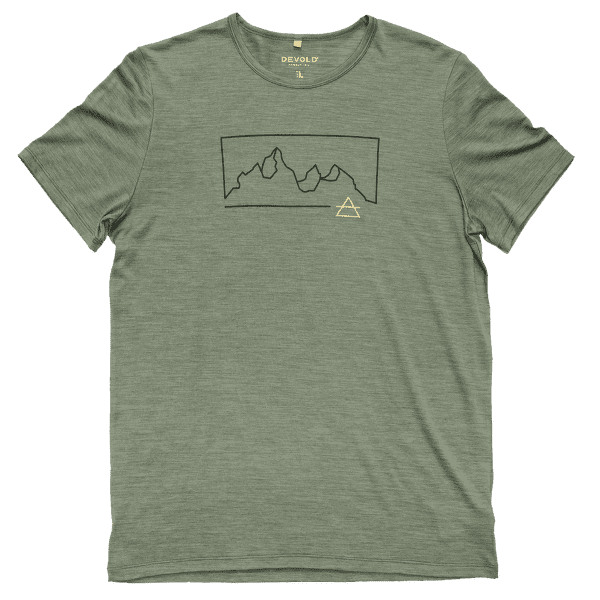 Tričko krátky rukáv Devold Active Outline Tee Men 421A FOREST