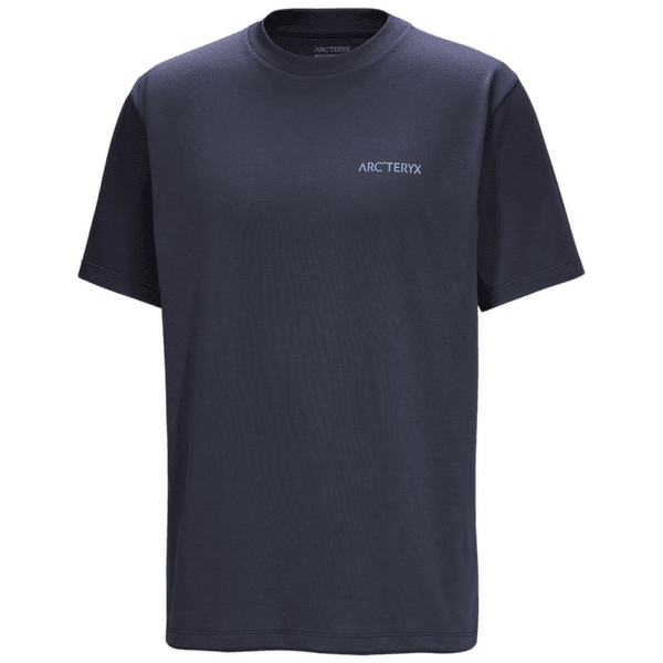 Tričko krátky rukáv Arcteryx Kragg SL Cotton Blurred Bird SS Men Black Sapphire