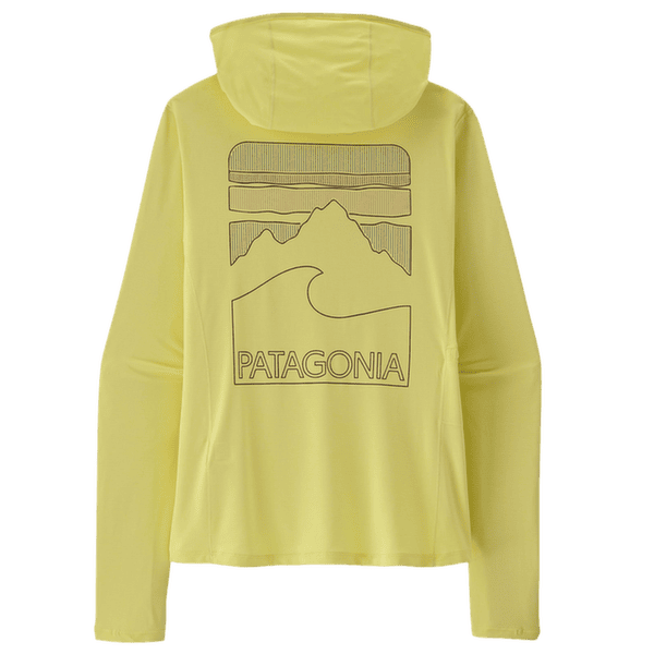 Tričko dlhý rukáv Patagonia Cap Cool Sun Hoody Peak Visions Women Vellum Green - Light Vellum Green X-Dye