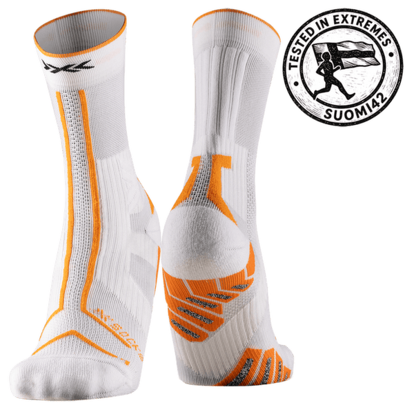 Ponožky X-Bionic X-SOCKS® TRAILRUN TERRASKIN EXPERT CREW X WHITE/BLAZING ORANGE