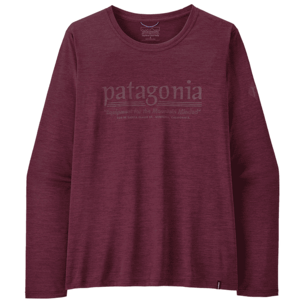 Tričko dlhý rukáv Patagonia LONG-SLEEVED CAP COOL DAILY SHIRT - HUT TRIPPER Women Berry Fig - Light Berry Fig X-Dye
