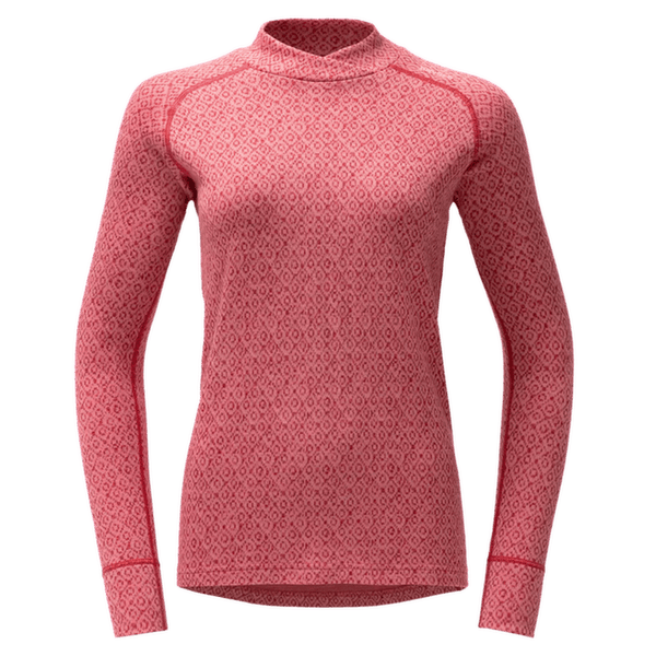 Tričko dlhý rukáv Devold Signature Silk 230 Cross Neck Women 070A APRICOT