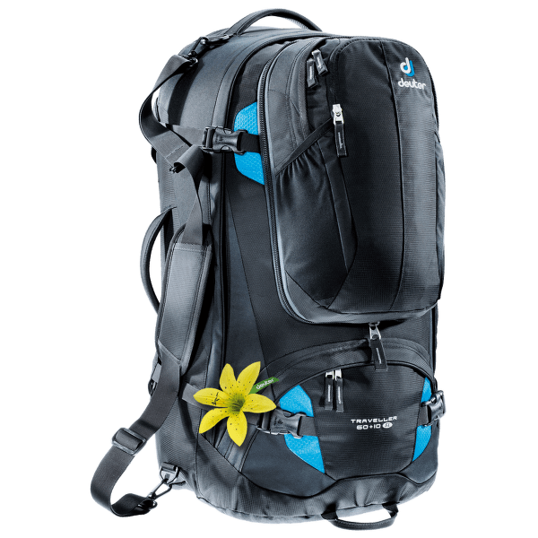 Batoh deuter Traveler 60+10 SL (3510015) black-turquoise