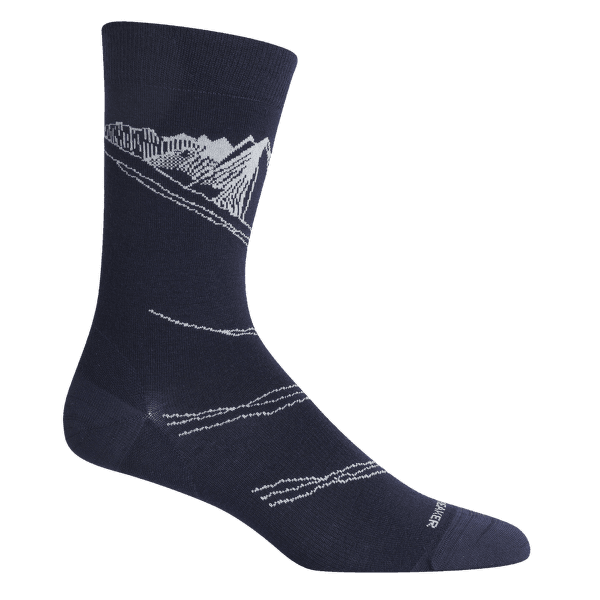 Ponožky Icebreaker Adult Lifestyle Fine Gauge Crew Peak in Reach Midnight Navy