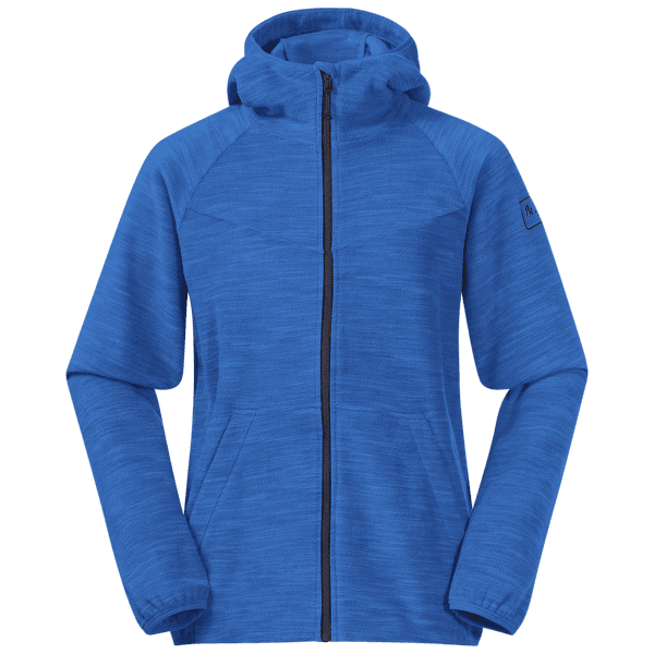 Mikina Bergans Hareid Youth Jacket Strong Blue Melange/Navy