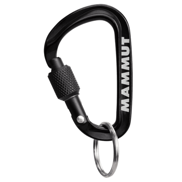 Karabína Mammut Mini Carabiner Classic Screwgate S black 0001