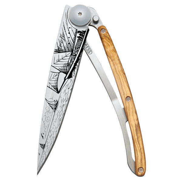 Nôž Deejo Sailing 37g, Olive Wood