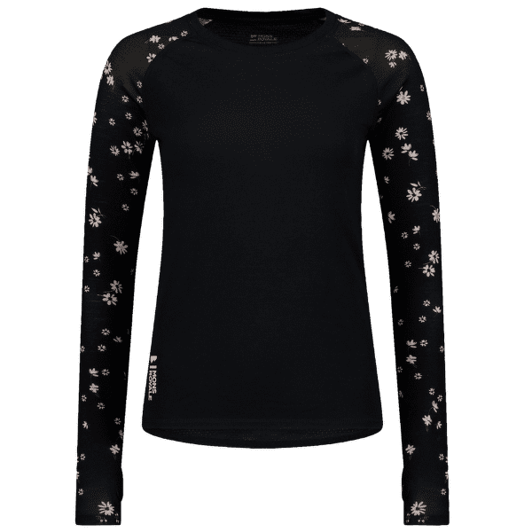 Tričko dlhý rukáv Mons Royale Bella Merino Air-Con LS Women Black Daisy