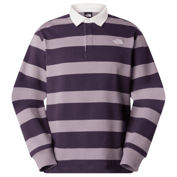 Tričko dlhý rukáv The North Face Rugby Polo Sweatshirt Unisex JZU TRANSCENDENT GREY/ENDLESS DUSK