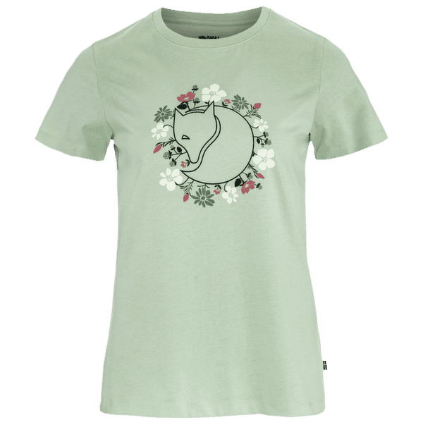Tričko krátky rukáv Fjällräven FJÄLLBLOMSTER FOX T-SHIRT WOMEN Soft Jade