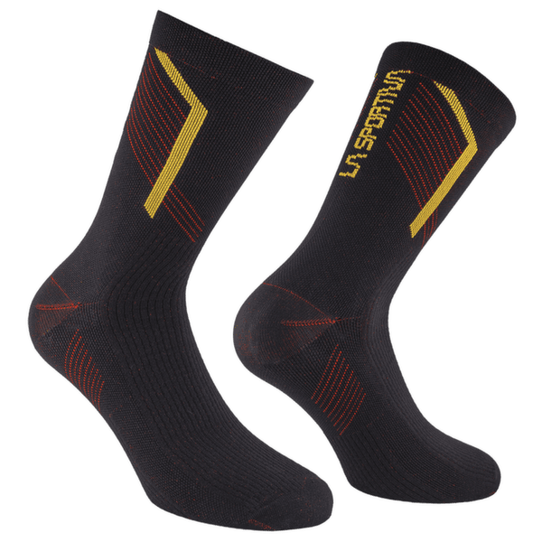 Ponožky La Sportiva FLOW TRAIL SOCKS Black/Yellow
