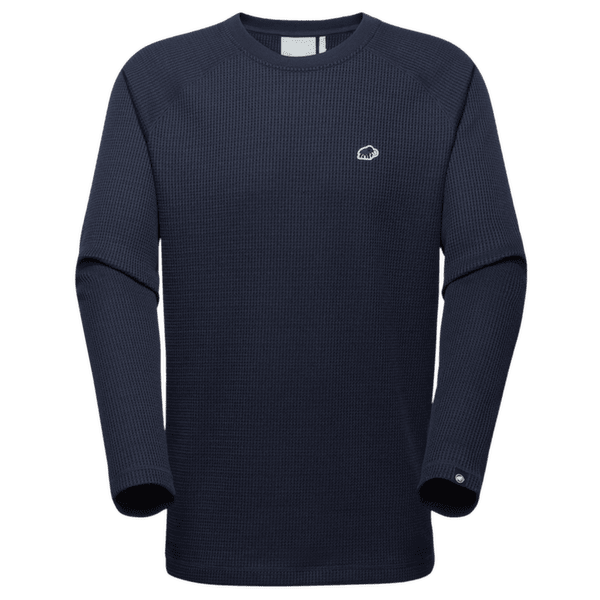 Tričko dlhý rukáv Mammut Waffle Longsleeve marine 5118