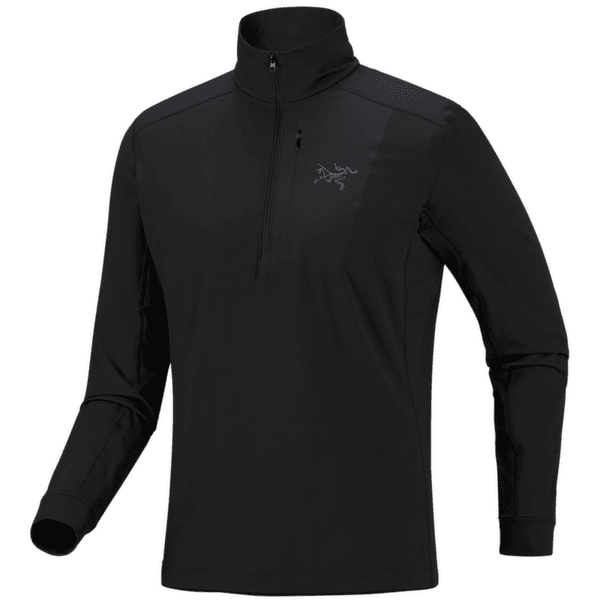 Mikina Arcteryx Rho LT Zip Neck Men Black