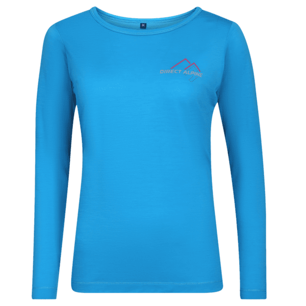 Tričko dlhý rukáv Direct Alpine Furry Long Lady 2.0 ocean (Simple lines)