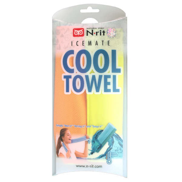 Uterák N.rit Cool Towel Twin LIME/ORANGE
