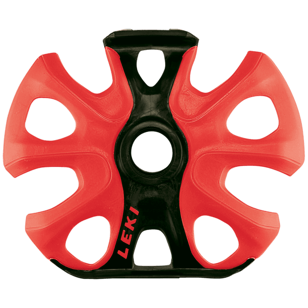 ND Leki Big Mountain Binding Basket 2K black-neonred