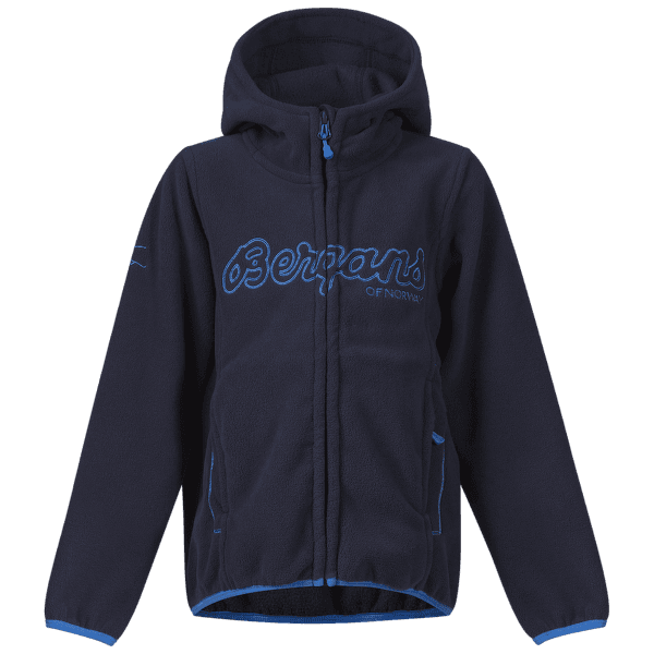 Mikina Bergans BRYGGEN JACKET Kids Navy/Athens Blue