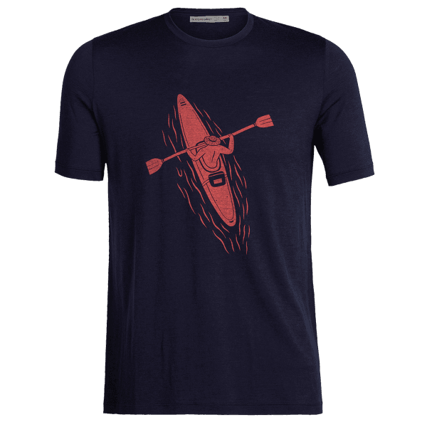Tričko krátky rukáv Icebreaker Tech Lite II SS Tee Paddle Lines Men Midnight Navy