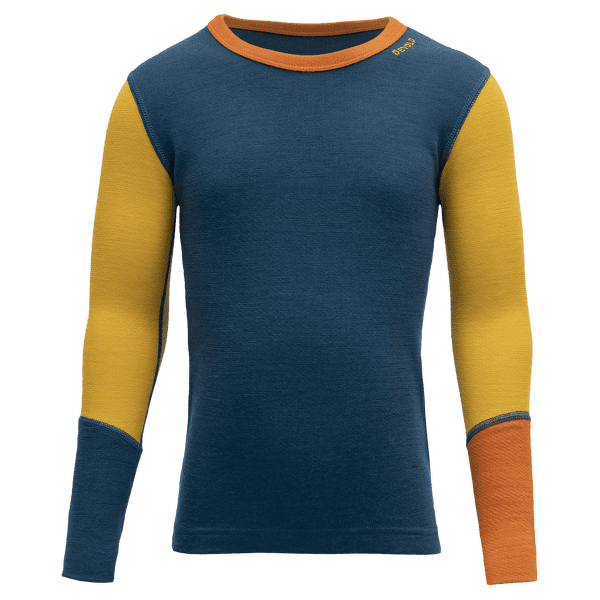 Tričko dlhý rukáv Devold Expedition Merino Shirt Kid 422A Flood
