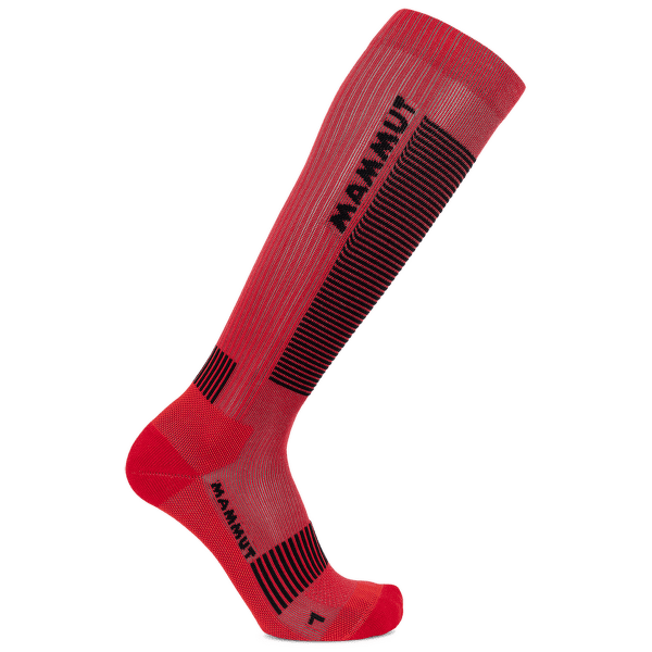 Podkolienky Mammut MOUNTAINEERING COMPRESSION KNEE SOCKS 3777 mammut red-black