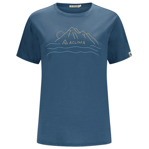 Tričko krátky rukáv Aclima LightWool 140 Classic Tee Sunset Women Blue Fusion
