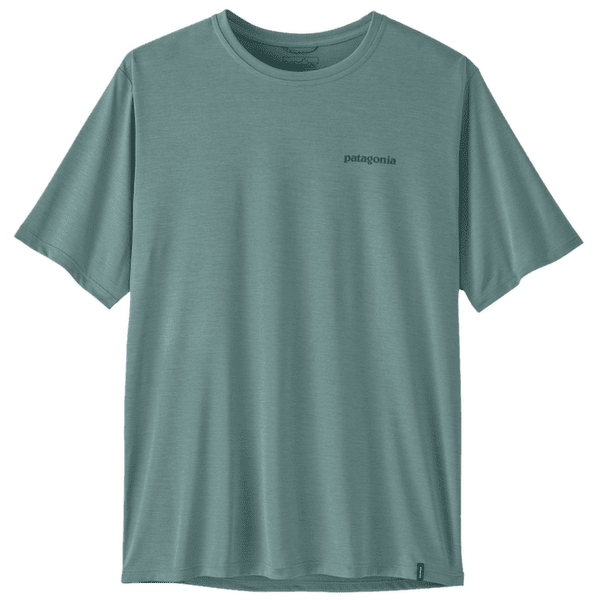 Tričko krátky rukáv Patagonia Cap Cool Daily Shirt  - Boardshort Logo Men Blue Sage - Light Blue Sage X-Dye