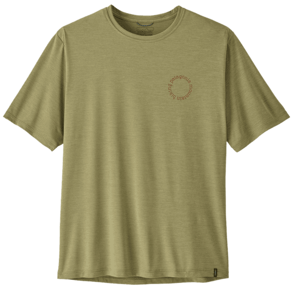 Tričko krátky rukáv Patagonia Cap Cool Daily Shirt - Spoke Stencil Men Gumtree Green - Light Gumtree Green X-Dye