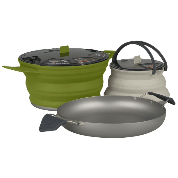 Riad Sea to Summit X-Set (X-Pot 2.8 l, X-Pan, X-Kettle) Charcoal/Sand