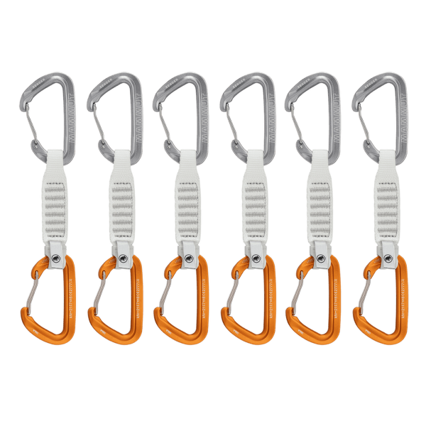 Expreska Komplet Mammut Sender Wire 12 cm 6-Pack Quickdraws light grey-gold