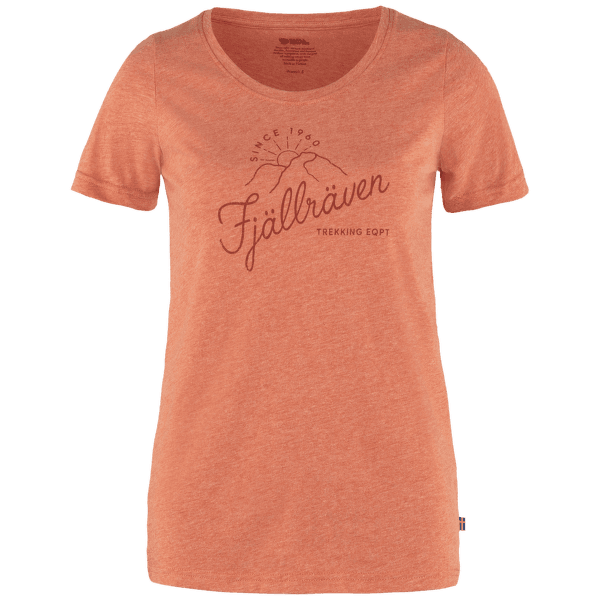 Tričko krátky rukáv Fjällräven Sunrise T-shirt Women Rowan Red-Melange
