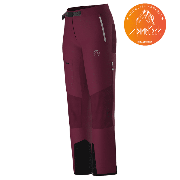 Nohavice La Sportiva Alpine Guide Softshell Pant Women Red Plum
