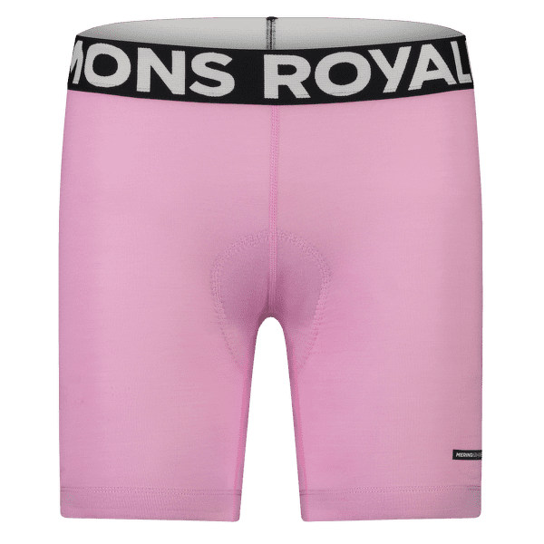 Boxerky Mons Royale LOW PRO MERINO AIR-CON BIKE SHORT LINER Pop Pink