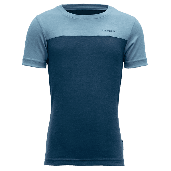 Tričko krátky rukáv Devold Norang Merino Tee Kid 422A Flood