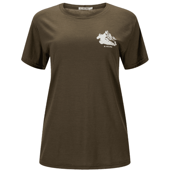 Tričko krátky rukáv Aclima LightWool Tee Mountain Women Tarmac