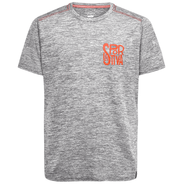 Tričko krátky rukáv La Sportiva Pocket Logo T-Shirt Men Carbon/Cherry Tomato