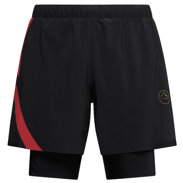 Kraťasy La Sportiva FLOW 5" SHORT Men Black/Yellow