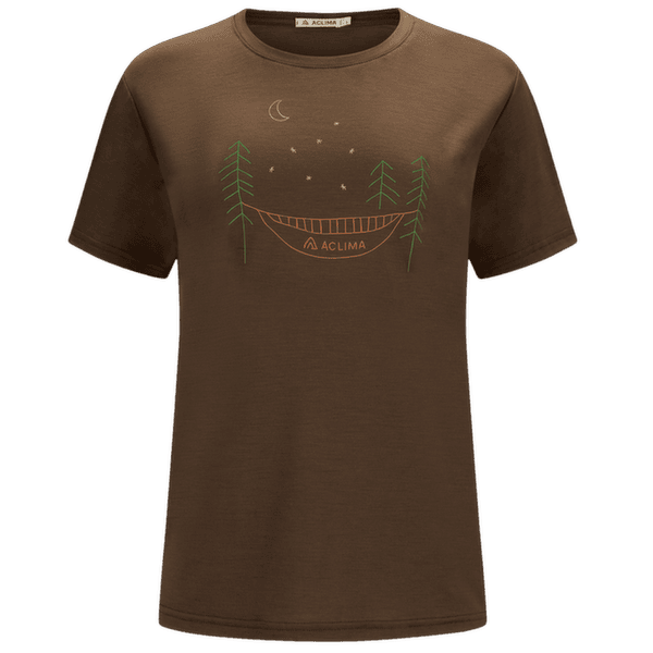 Tričko krátky rukáv Aclima LightWool 140 Classic Tee Forest Women Dark Earth