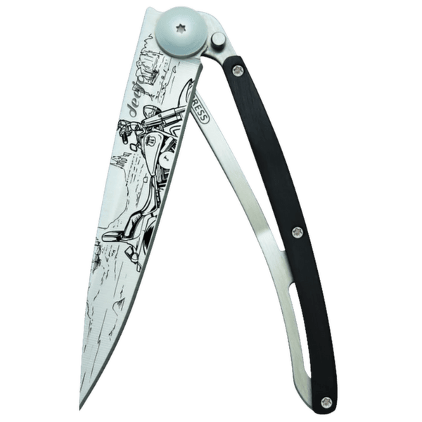 Nôž Deejo Tattoo ebony wood Easy Rider