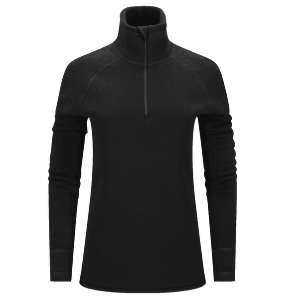 Pulóver Aclima FleeceWool V2 Polo zip Women Jet Black