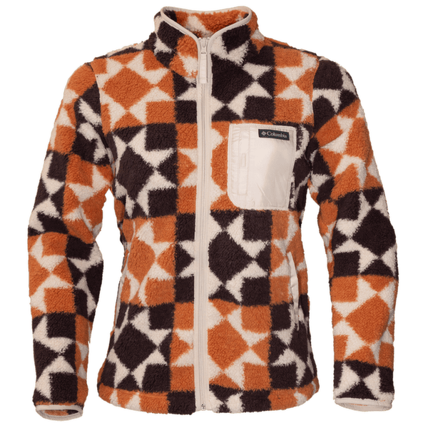 Bunda Columbia West Bend Print Full Zip II Women Teak Brown, Cozy Quilt 235
