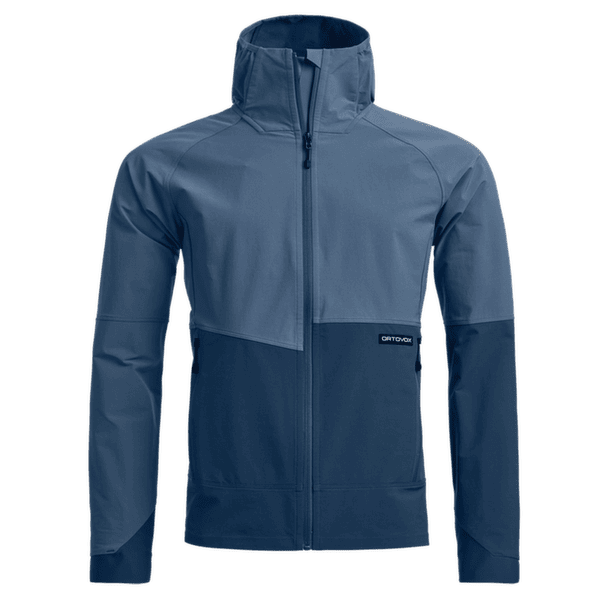 Bunda Ortovox VENET SOFTSHELL HOODED JACKET MEN 57501 Light Nunatak