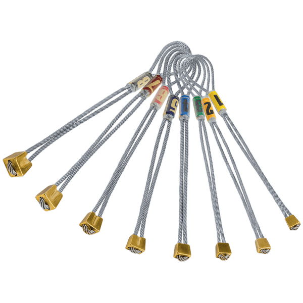 Vklínenec Rock Empire Climbing Stopper Brass Set 1-8