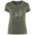 Tričko krátky rukáv Fjällräven Deer Print T-shirt Women Tarmac