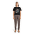 Tričko krátky rukáv Icebreaker Merino 150 Tech Lite SS Crop Tee NZ Flora Women ECRU HTHR