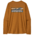 Tričko dlhý rukáv Patagonia Long-Sleeved Cap Cool Daily Shirt  - Boardshort Logo Women Cinnamon Brown - Dark Cinnamon Brown X-Dye