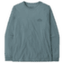 Tričko dlhý rukáv Patagonia LONG-SLEEVED CLOUD CRAG T-SHIRT Men Blue Sage