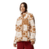 Bunda Columbia West Bend Print Full Zip II Women Teak Brown, Cozy Quilt 235
