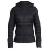 Bunda Icebreaker Stratus X Hooded Jacket Women Black/Jet HTHR IBANS_00611