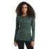Tričko dlhý rukáv Icebreaker Oasis LS Crewe Forest Shadows 200 Women MINK/AOP